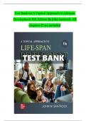 TEST BANK - A Topical Approach to Lifespan Development 11th Edition By John Santrock, All Chapters 1 - 17, Complete Newest Version