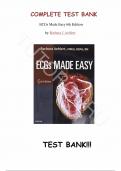 Test Bank - for ECGs Made Easy 6th Edition by Barbara J Aehlert, All Chapters | Complete Guide A+