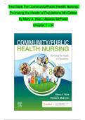 TEST BANK For Community/Public Health Nursing: Promoting the Health of Populations 8th Edition by Mary A. Nies, Melanie McEwen | Verified Chapter's 1 - 34 | Complete