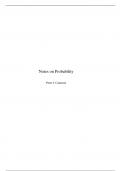 Class notes MATH 545  Mathematical Statistics and Probability Theory