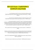 EDF 6223 Exam 1 QUESTIONS & COMPLETE SOLUTIONS