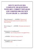 SSM TCAR EXAM 2024 COMPLETE 250 QUESTIONS WITH 100% CORRECT DETAILED AND VERIFIED BRAND NEW EXAM GRADE A+ ASSURED