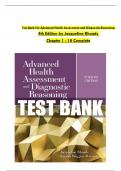 TEST BANK For Advanced Health Assessment and Diagnostic Reasoning, 4th Edition by Jacqueline Rhoads, Verified Chapters 1 - 18, Complete Newest Version