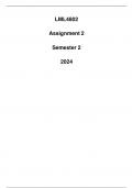 LML4802 Assignment 2 Semester 2 2024 (Detailed Answers)