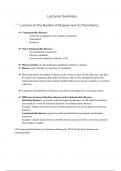 All relevant notes to pass the EPH1021 (Health, Health Determinants and the EU) Module Exam 