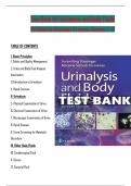 TEST BANK For Urinalysis and Body Fluids, 7th Edition by Strasinger, All Chapters 1 - 17, Complete Newest Version (100% Verified)