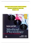 Test Banks For Guyton and Hall Textbook of Medical Physiology 14th Edition by John E. Hall; Michael E. Hall, 9780323597128, Chapter 1-86 Complete