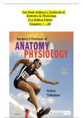 Anthony’s Textbook of Anatomy & Physiology 21st Edition Patton Test Bank