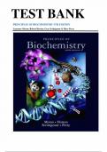 TEST BANK for Principles Of Biochemistry, 5th Edition By Moran, Horton, Scrimgeour, Perry All chapters