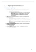 Samenvatting biologie (BvJ) - Thema 1 'Regeling'  (5 VWO)