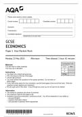 AQA GCSE ECONOMICS PAPER 1 QUESTION PAPER  MAY 2024 (8136-1) How Markets Work