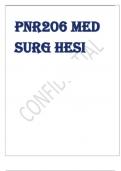 Exam (elaborations) PNR206 Med Surg Hesi