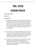 TRL 3705 EXAM PACK.