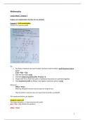 Mathematics for Pre-Master TISEM End-Term Summary Tilburg University