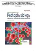 DAVIS ADVANTAGE FOR PATHOPHYSIOLOGY: INTRODUCTORY CONCEPTS AND CLINICAL PERSPECTIVES, 3ND EDITION, THERESA CAPRIOTTI’S TESTBANK/COMPLETE GUIDE 2024