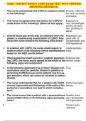 VSIM - VINCENT BRODY COPD EXAM TEST WITH VERIFIED ANSWERS GRADED A+