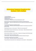    Accounting Capstone Questions And Answers 100% Verified.