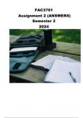 FAC3701 Assignment 2 (ANSWERS) Semester 2 2024 ;100% complete newest version guide (verified)