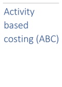 Activity based costing (ABC)