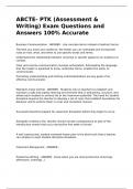 ABCTE- PTK (Assessment & Writing) Exam Questions and Answers 100% Accurate