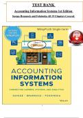 Test Bank for Accounting Information Systems: Connecting Careers, Systems, and Analytics 1st Edition by (Savage/Brannock/Foksinska), ISBN: 9781119744474, All 19 Chapters Covered, Verified Latest Edition