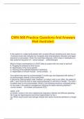   CMN 568 Practice Questions And Answers Well illustrated.