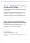  Chapter 6 Study Guide Exam Questions And All Correct Answers.