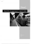 PSC3701 Assignment 1 (COMPLETE ANSWERS ) 2024