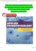 Test bank For Applied Pathophysiology for the Advanced Practice Nurse 2nd Edition by Lucie Dlugasch; Lachel Story 2024 | 9781284255614 | All Chapter 1-14 Complete ISBN:9781284255645 Newest Edition 2024 Instant Pdf Download 