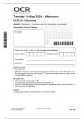 OCR GCSE (9-1) Business (J204-01) Business 1-2024 QUESTION PAPER business activity, marketing and people