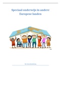 Hoe verloopt het proces met betrekking tot speciaal onderwijs in andere Europese landen?