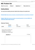 CHEM 121 Module 6 Problem set 2021