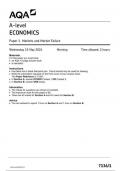 AQA Economics 7136 paper 1 question paper Economics A 15May 2024