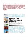 NASCLA Accredited Exam - JJ Johnson Contractor Seminar YEAR 2024/2025 / ACCURATE CURRENTLY TESTING EXAM VERSIONS WITH ACTUAL QUESTIONS AND DETAILED ANSWERS WITH A STUDY GUIDE / EXPORT VERIFIED FOR GURANTEED PASS / LATEST UPDATE