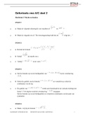 Wiskunde A - Getal & Ruimte - VWO deel 1 - oefentoetsen