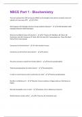 NBCE Part 1 - Biochemistry Questions and Answers New (2024/2025) Solved 100% Correct