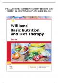 WILLIAMS BASIC NUTRITION AND DIET THERAPY 16TH EDITION BY STACI NIX/COMPLETE GUIDE 2024-2025