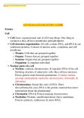 BIOL 3V2 ATI TEAS 6 EXAM STUDY GUIDE LATEST