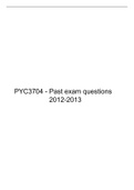 PYC3704 (PYC304C) Psychological Research EXAM PREPARATION