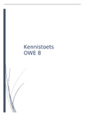 Samenvatting OWE 8 Indiceren van zorg Verpleegkunde (cijfer: 7,5) 