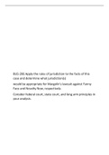 Upload documents Describe documents Publish Earn BUS-206 Apply the rules of jurisdiction to the facts of this case and determine what jurisdiction(s) would be appropriate for Margolin’s lawsuit against Funny Face and Novelty Now, respectively.