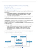 Samenvatting operationeel management in de dienstverlening