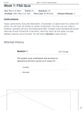(answered) NR283/NR 283 Week 1 FSA Quiz; Fluid, Electrolytes, & Pathophysiological Terms: Fall 2021