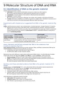 Summary Genetics Chapter 9