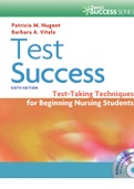 Test-Taking Techniques for Beginning Nursing Students Sixth Edition by Patrick  M. Nugent , Barbara A. Vitale