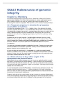 SSA12 Maintenance of genomic integrity