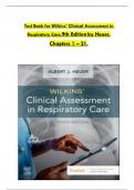 Test Bank For Wilkins' Clinical Assessment in Respiratory Care 9th Edition By Al Heuer 