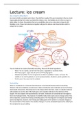 Lecture ice cream Food and Ingredient Categories, Carrier Systems and Food Technology HFV1004