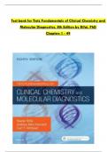 Test Bank For Tietz Fundamentals of Clinical Chemistry and Molecular Diagnostics, 8th Edition by Nader Rifai, Complete Chapters 1 - 49, Updated Newest Version