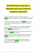 EPA 608 Practice exam type 1 | Questions and Correct Answers | Graded A+ 2024/2025